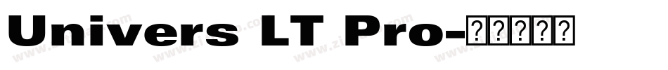 Univers LT Pro字体转换